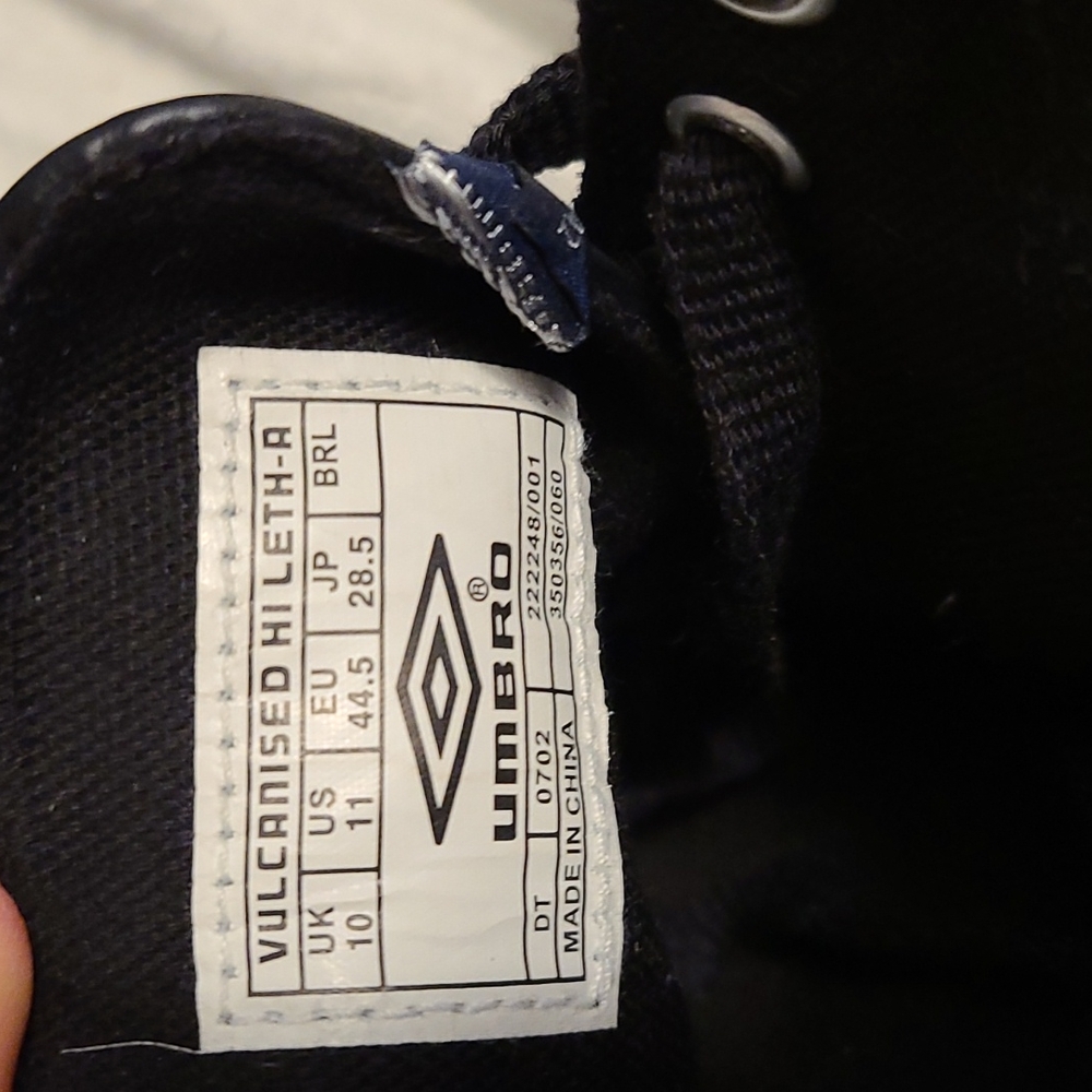 Umbro by Kim Jones - black leather vulcanized sneakers - Picture 7 of 7